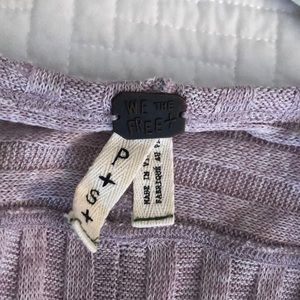 Free People Purple Long Sleeve Sweater